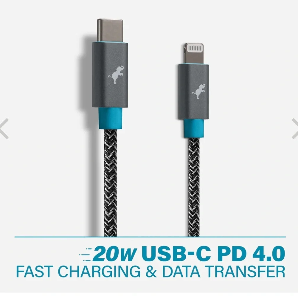 NIB nimble PowerKnit USB-C to Lightning Cable 1m/3.3ft
